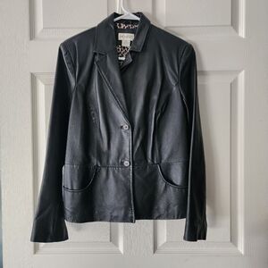 Black Leather Women's Jacket